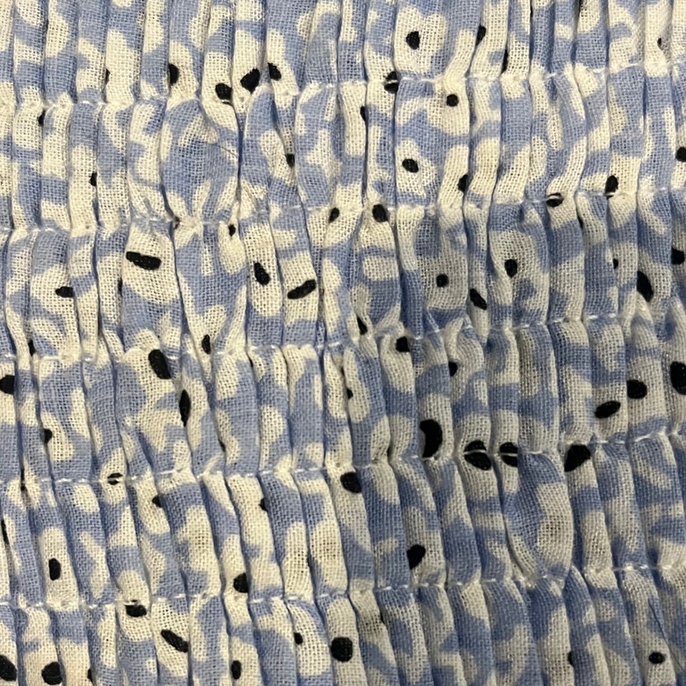 One-Shoulder Blue Ruffle Dress - Picture 3 of 5